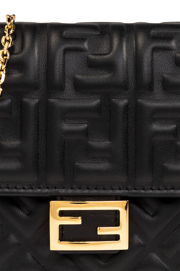 Black 'Baguette' wallet with chain Fendi - Vitkac France